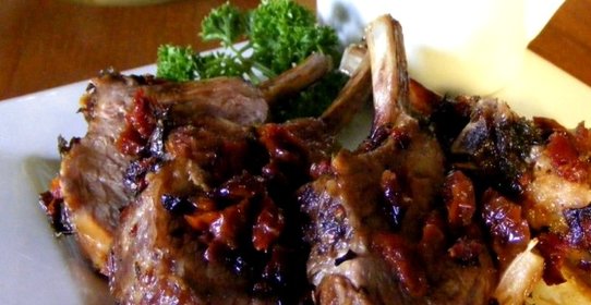 Бараньи ребрышки в сметане
