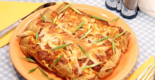 Омлет из яиц с начинкой