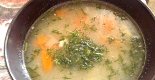 Уха из сёмги с клёцками