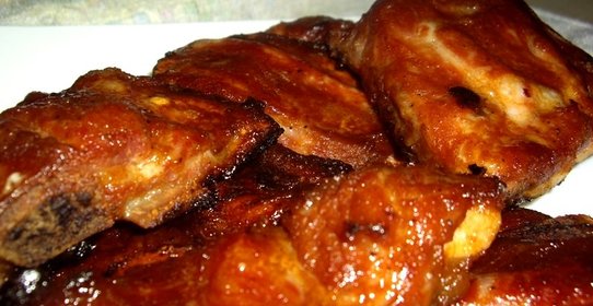 Свиные ребрышки с медом