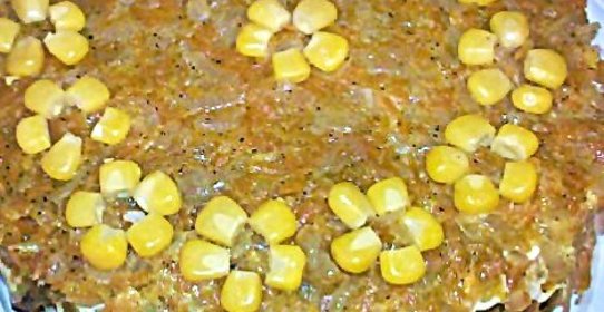 Торт из печени с рисом