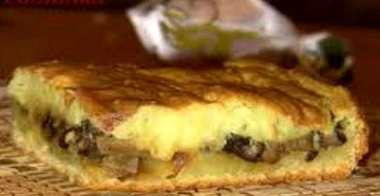 Картофельный пирог с грибами