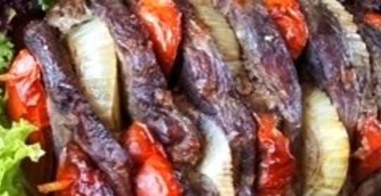 Шашлык из говядины в духовке