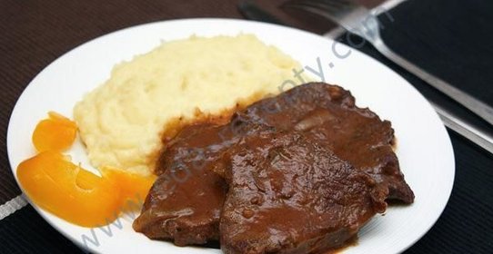 Мясо тушеное с пивом Гиннесс