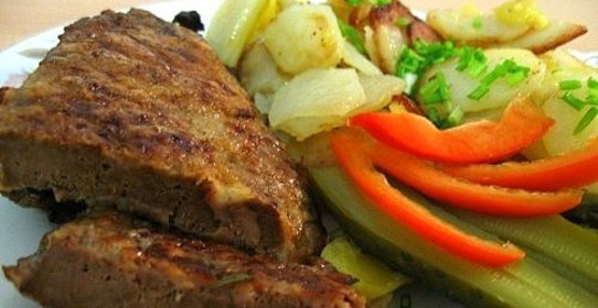 Отбивные из печени