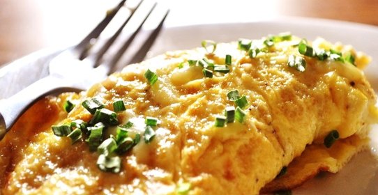 Омлет на молоке на сковороде