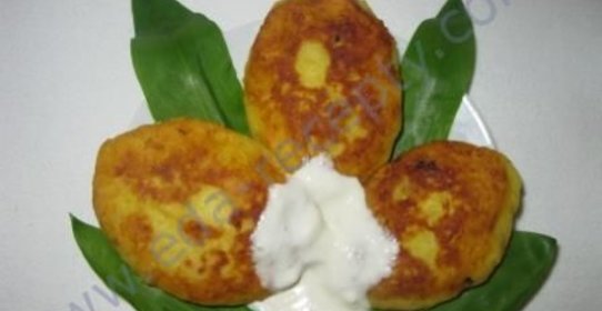Зразы картофельные с горохом