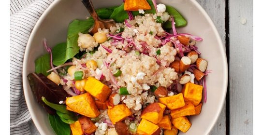 Киноа с сладким картофелем