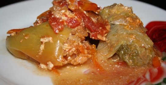 Голубцы и перцы со свининой (без риса)
