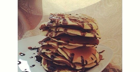 American Pancakes с шоколадным ганашем