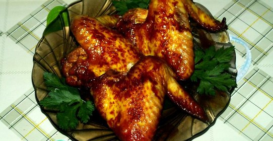 Крылья на сковороде