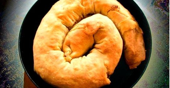 Бурма (рулет с тыквой и грецкими орехами)