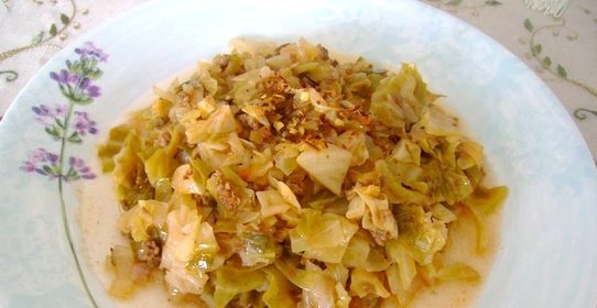 Капуста с фаршем