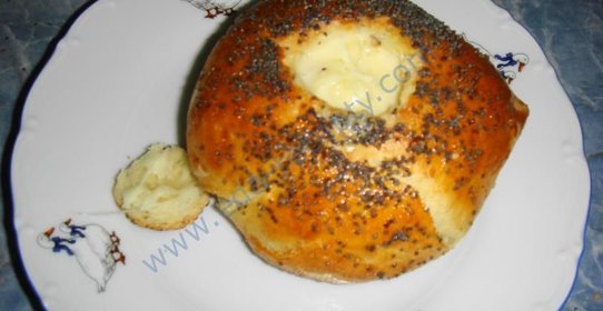 Булка с омлетом