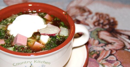 Окрошка на квасе