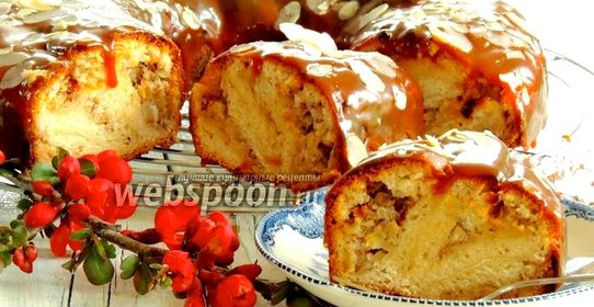 Банановый пирог с карамелью