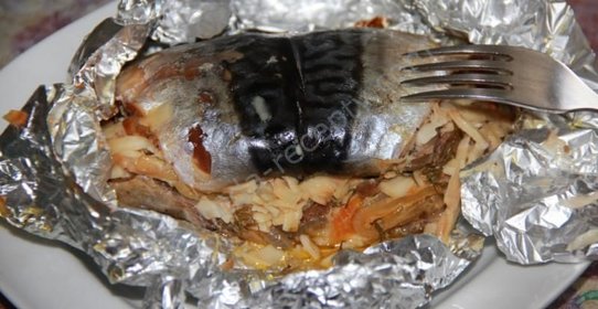 Рулеты из скумбрии на горячее