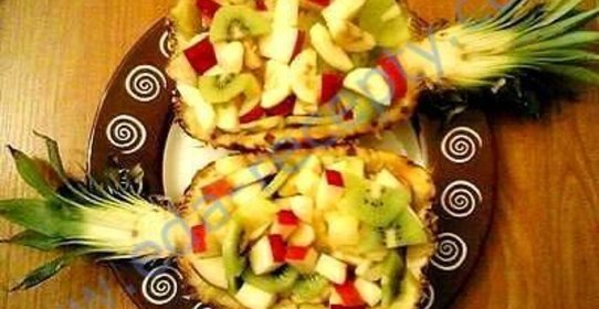 Салат на день рождения ребенка Экзотика