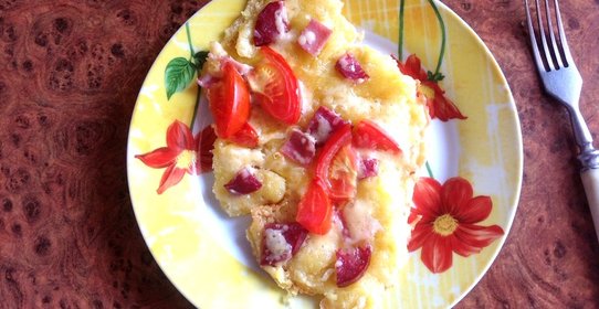 Сырный пирог на сковороде