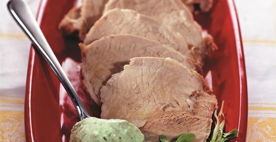 Телятина в соусе из щавеля