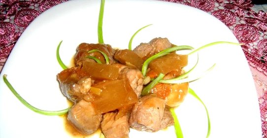 Свинина с ананасами