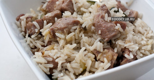 Рис со свининой в мультиварке