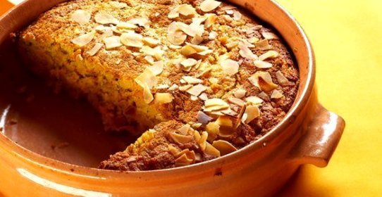 Пудинг из тыквы с яблоками