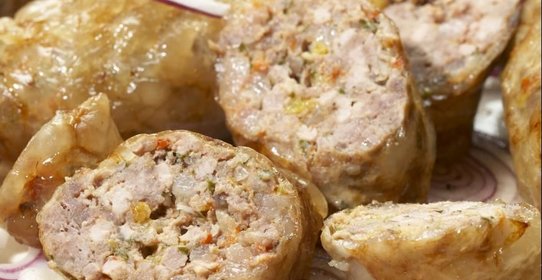 Кебаб из телятины в сальнике