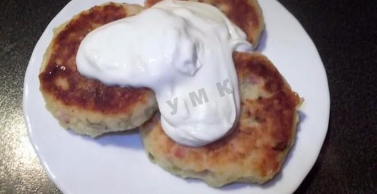 Биточки с ветчиной и сыром