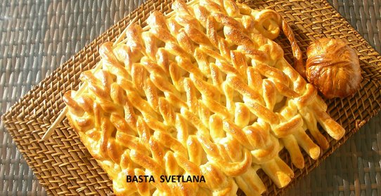 Яблочный пирог Бабушкин шарфик из хрущёвского теста