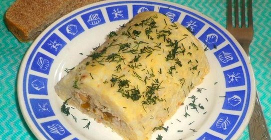 Рулет из рыбы и нута