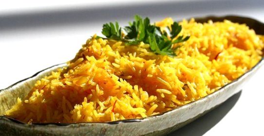 Плов с миндалем и петрушкой