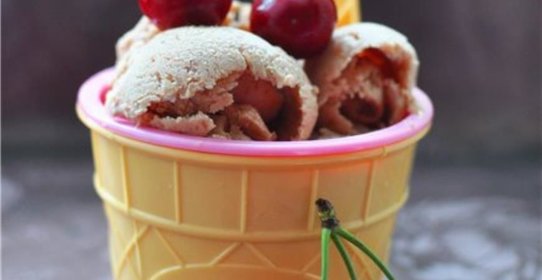 Вишневое сорбе с йогуртом