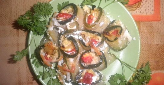 Рулеты из кабачков