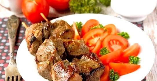 Шашлык на шпажках в духовке