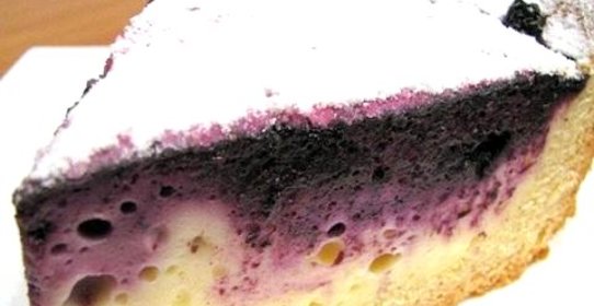 Творожный пирог с черникой