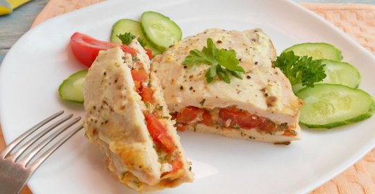 Куриная отбивная фаршированная