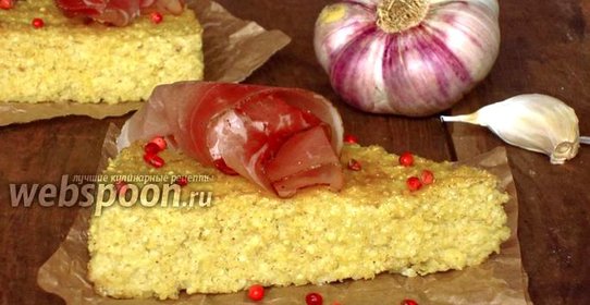 Пшённые гренки с чесноком и прованскими травами