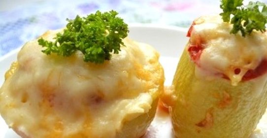 Кабачки, запеченные в микроволновке