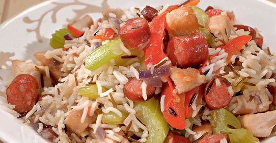 Джамбалайя с диким рисом