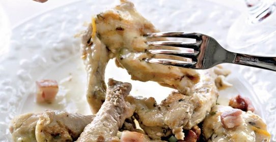 Цыпленок в медово-винном соусе