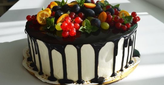 Торт с йогуртовым кремом