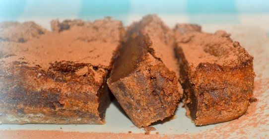 Меганежный десерт с шоколадом