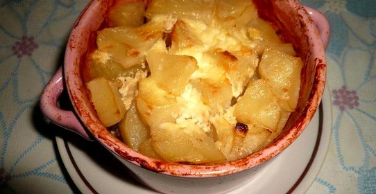 Ленивый горшочек с картофелем и мясом