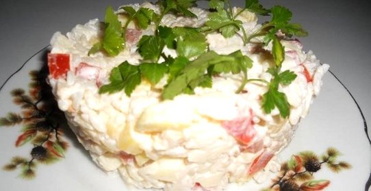 Салат с манго и курицей