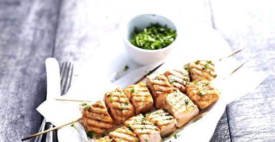 Шашлык из красной рыбы