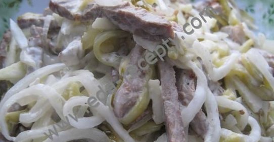 Салат из говядины