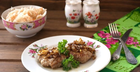 Бифштекс по-казачьи