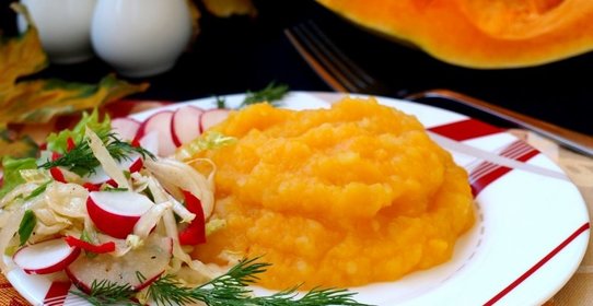 Пюре из тыквы и картофеля