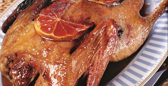 Утка в глазури из грейпфрута